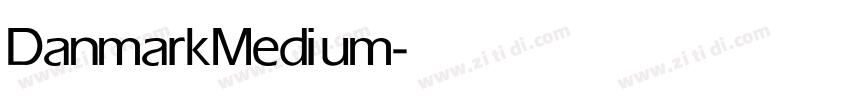 Danmark Medium字体转换